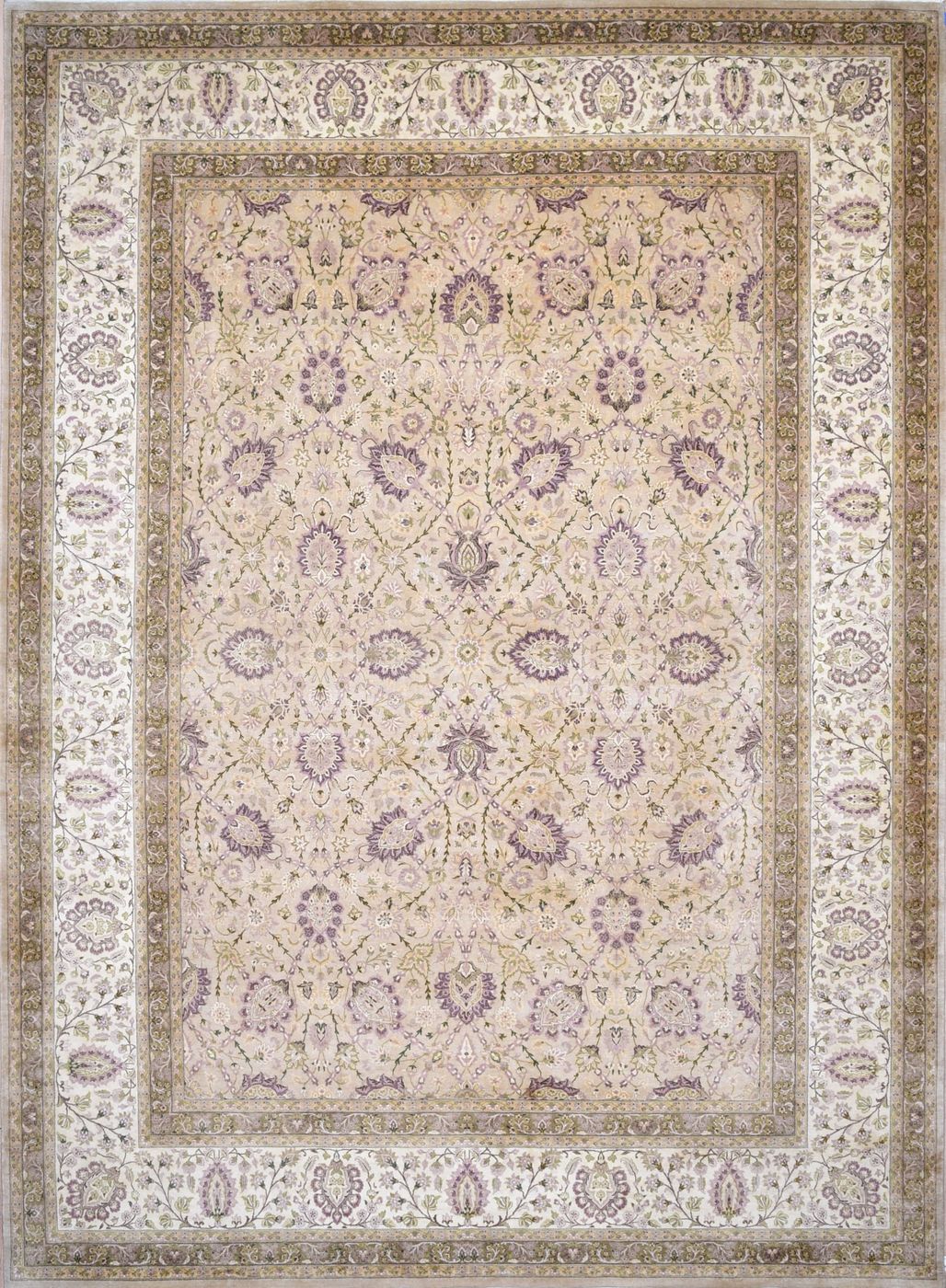 Tabriz Sharmeela Beige, 9′0″ × 12′4″, from the Shalimar collection