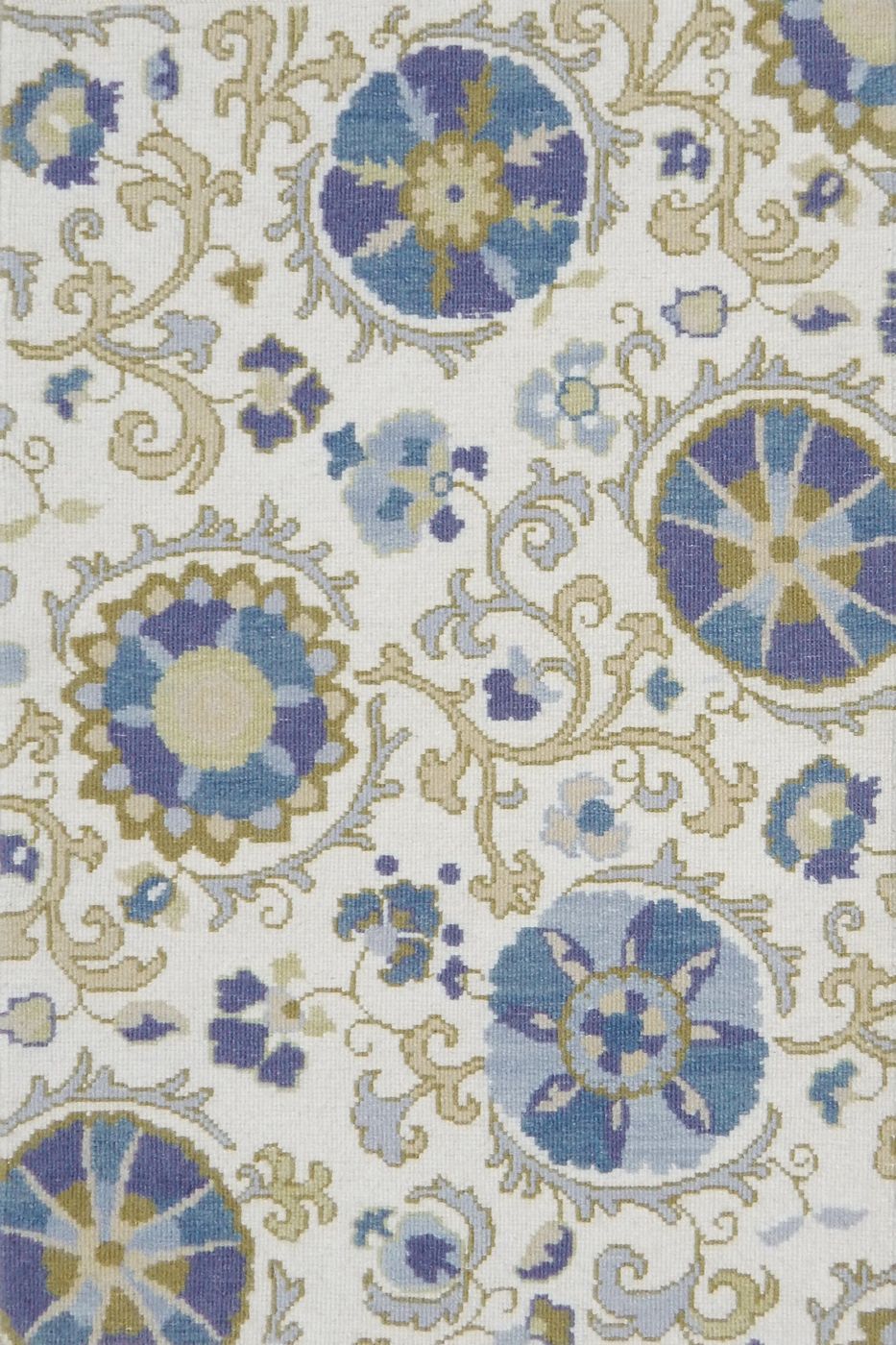 India rug, Blue / Beige, 8′0″ × 10′0″