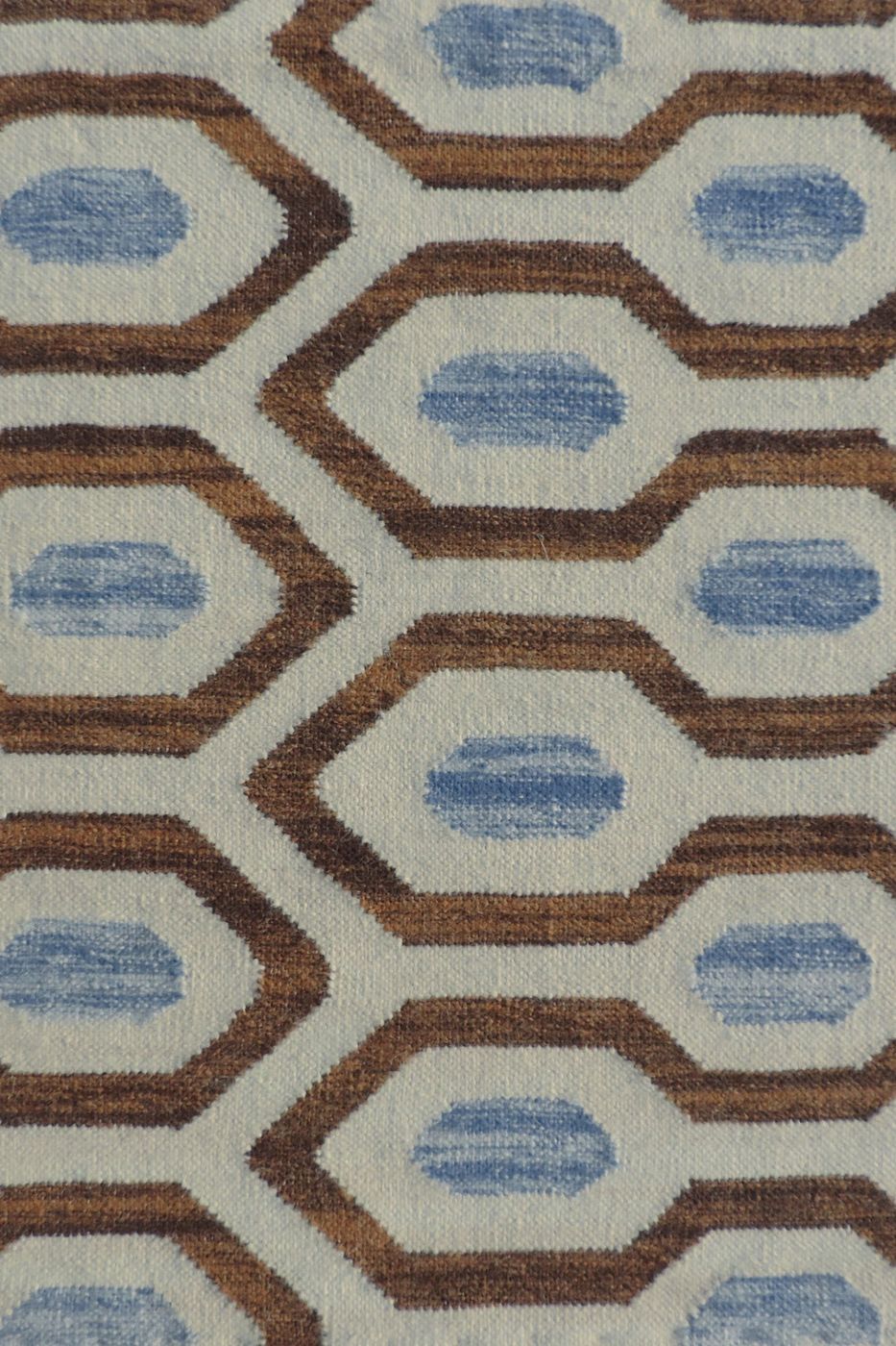 India rug, Blue / Brown, 8′0″ × 10′0″