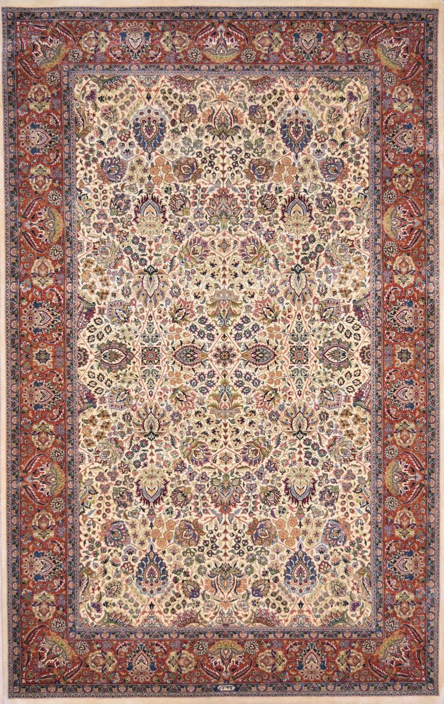 Noor Tabriz Farjaal Ivory 4'6" 7'1", 4′6″ × 7′1″