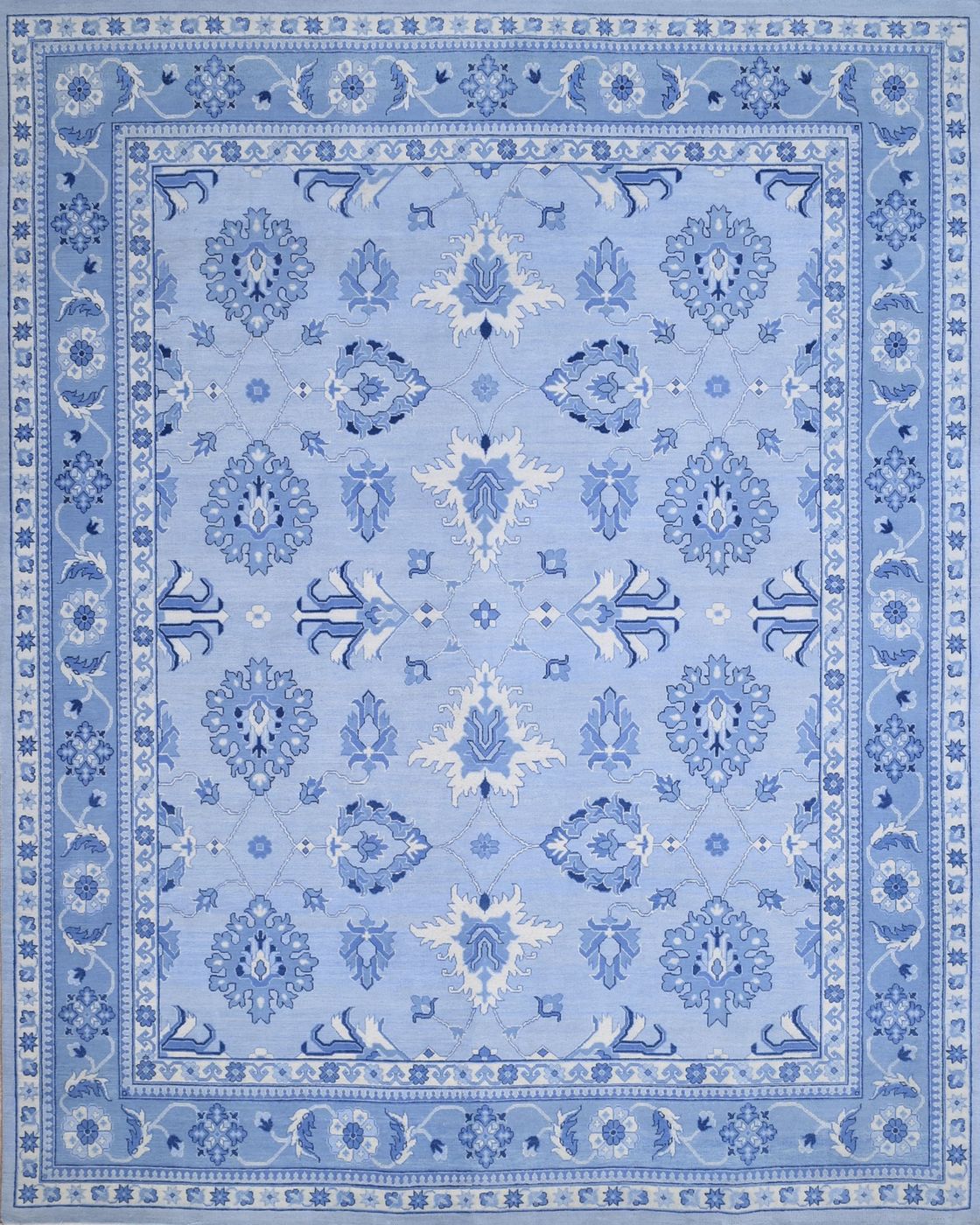 Agra L.Blue / M.Blue, 8′0″ × 9′10″