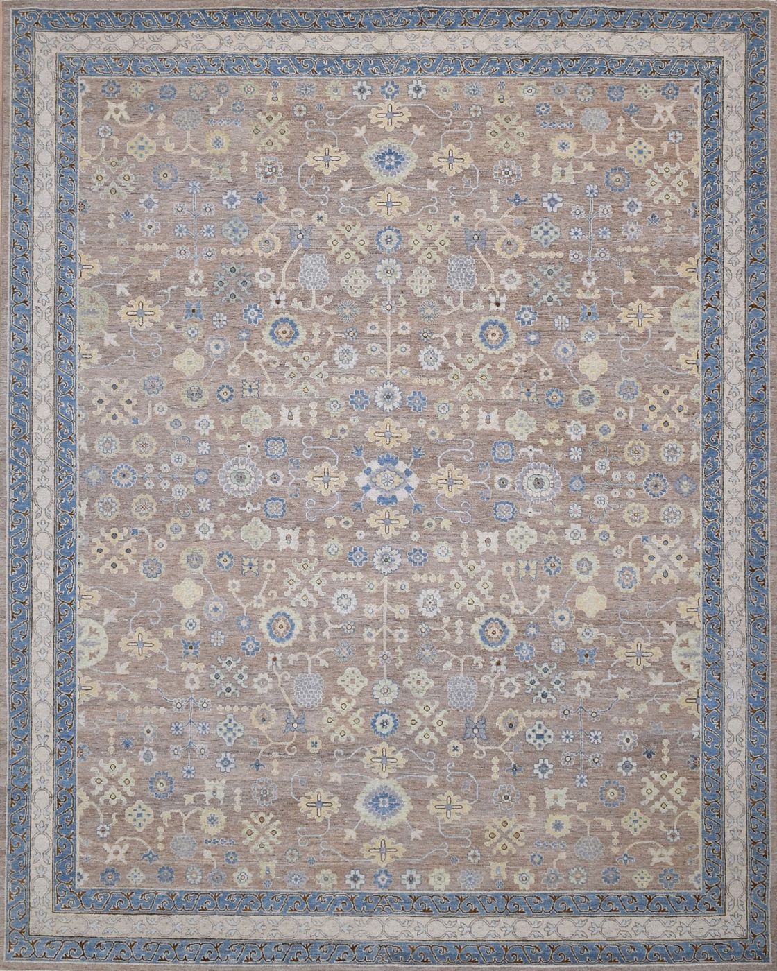 India rug, Natural, 7′11″ × 10′1″