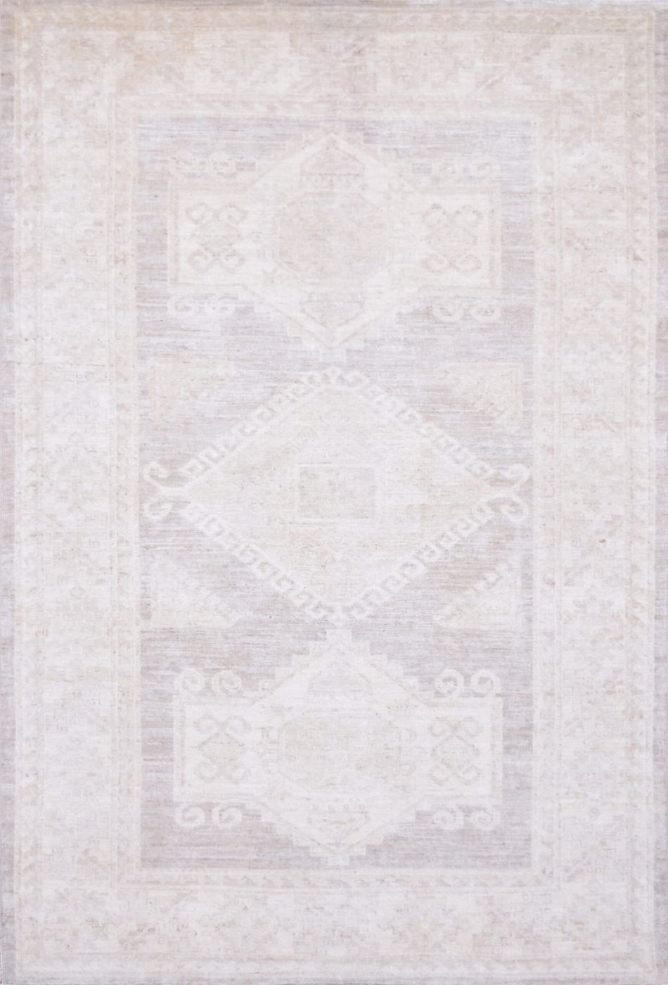 Peshawar Oushak Grey/Beige, 3′11″ × 5′11″