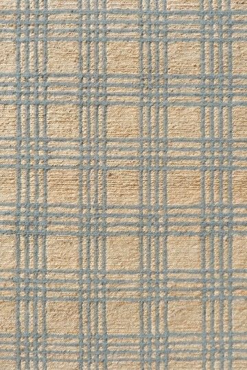 India rug, Ivory / Blue, 9′0″ × 12′0″