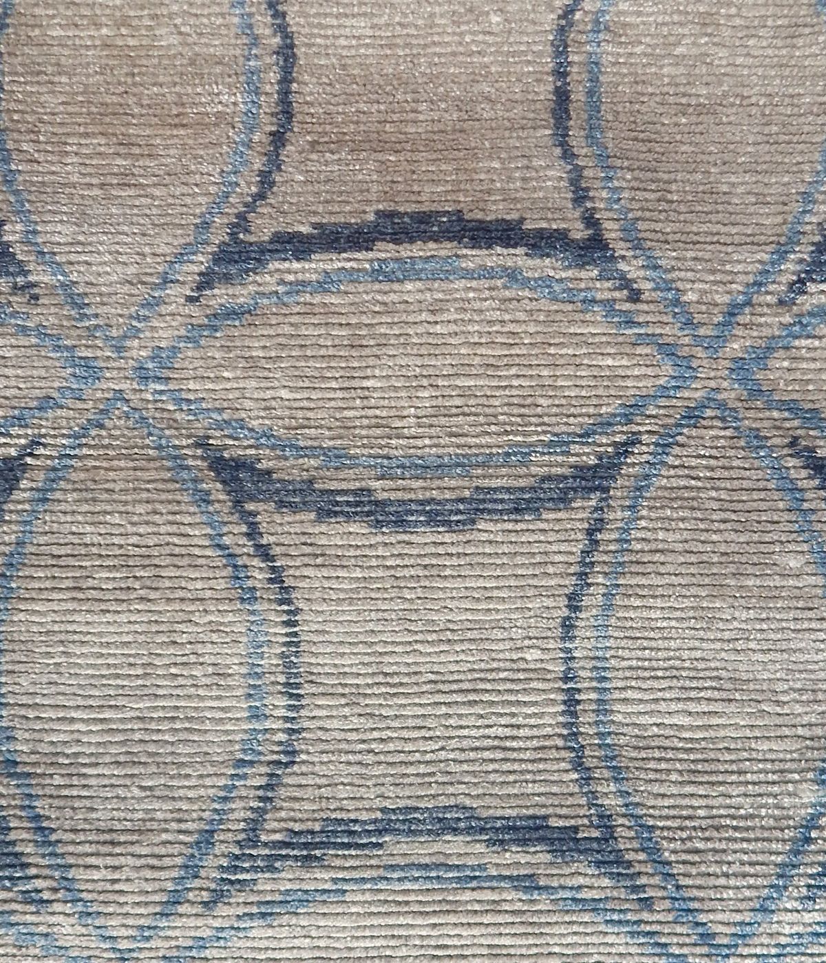 India rug, Grey / Blue, 9′0″ × 12′2″