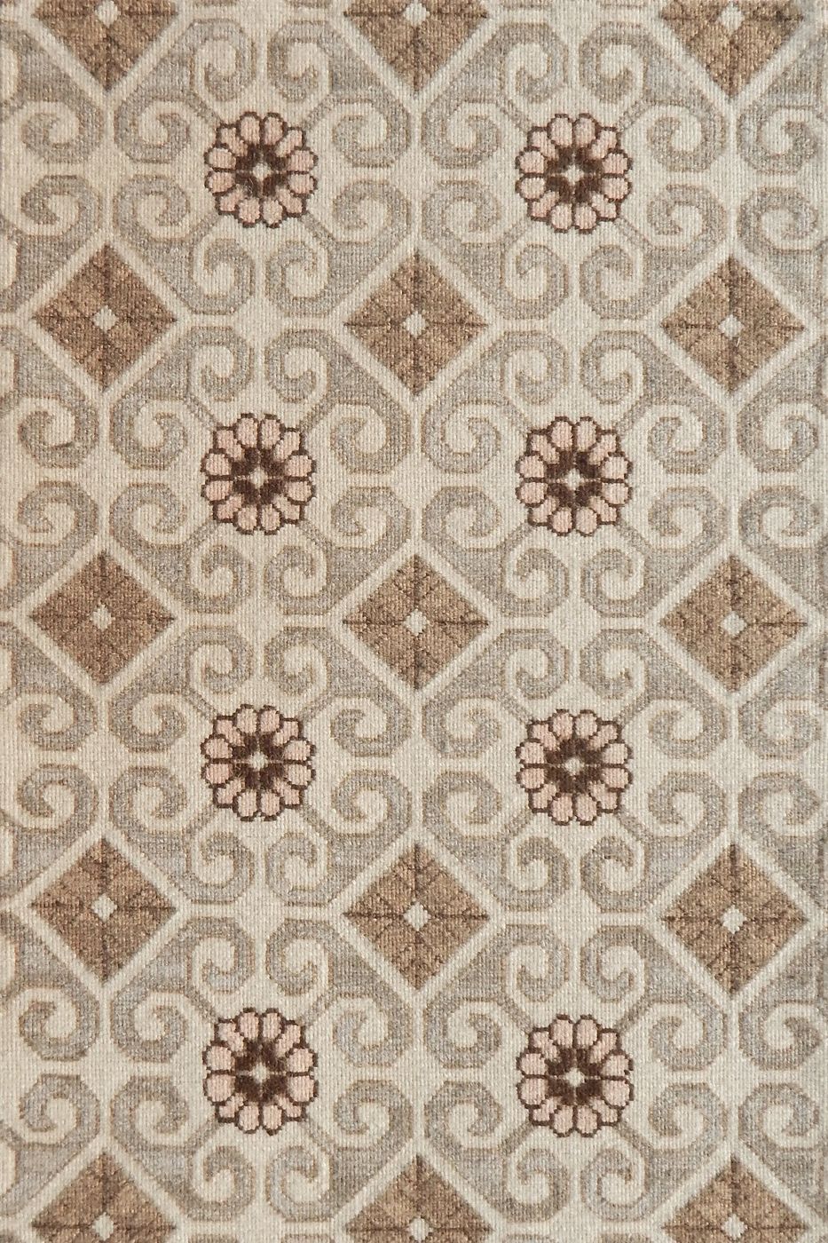India rug, Cocoa / Blush, 6′0″ × 12′0″
