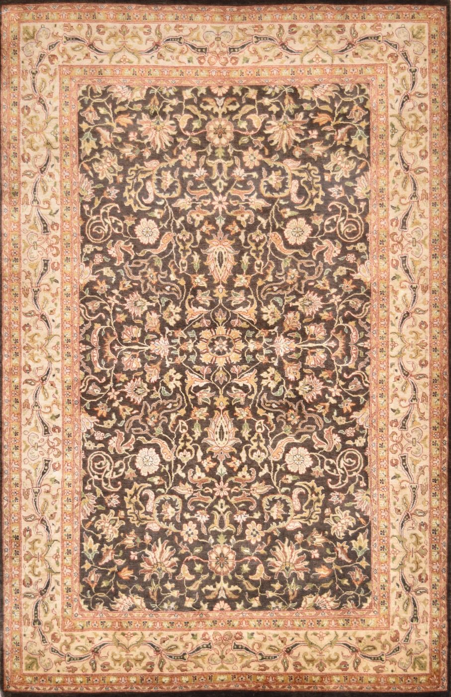 Classical Tabriz Tanveer Brown, 4′1″ × 6′4″