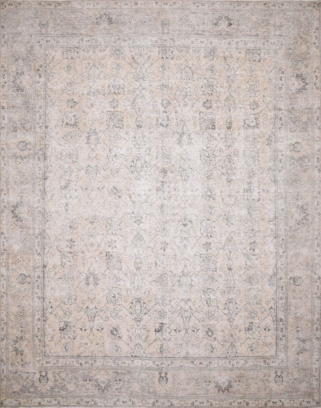 Vintage Tabriz Beige, 9′7″ × 12′4″