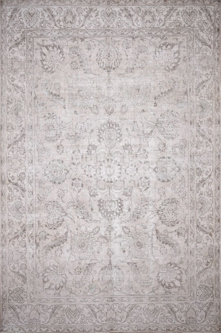 Vintage Tabriz Beige, 9′9″ × 14′10″