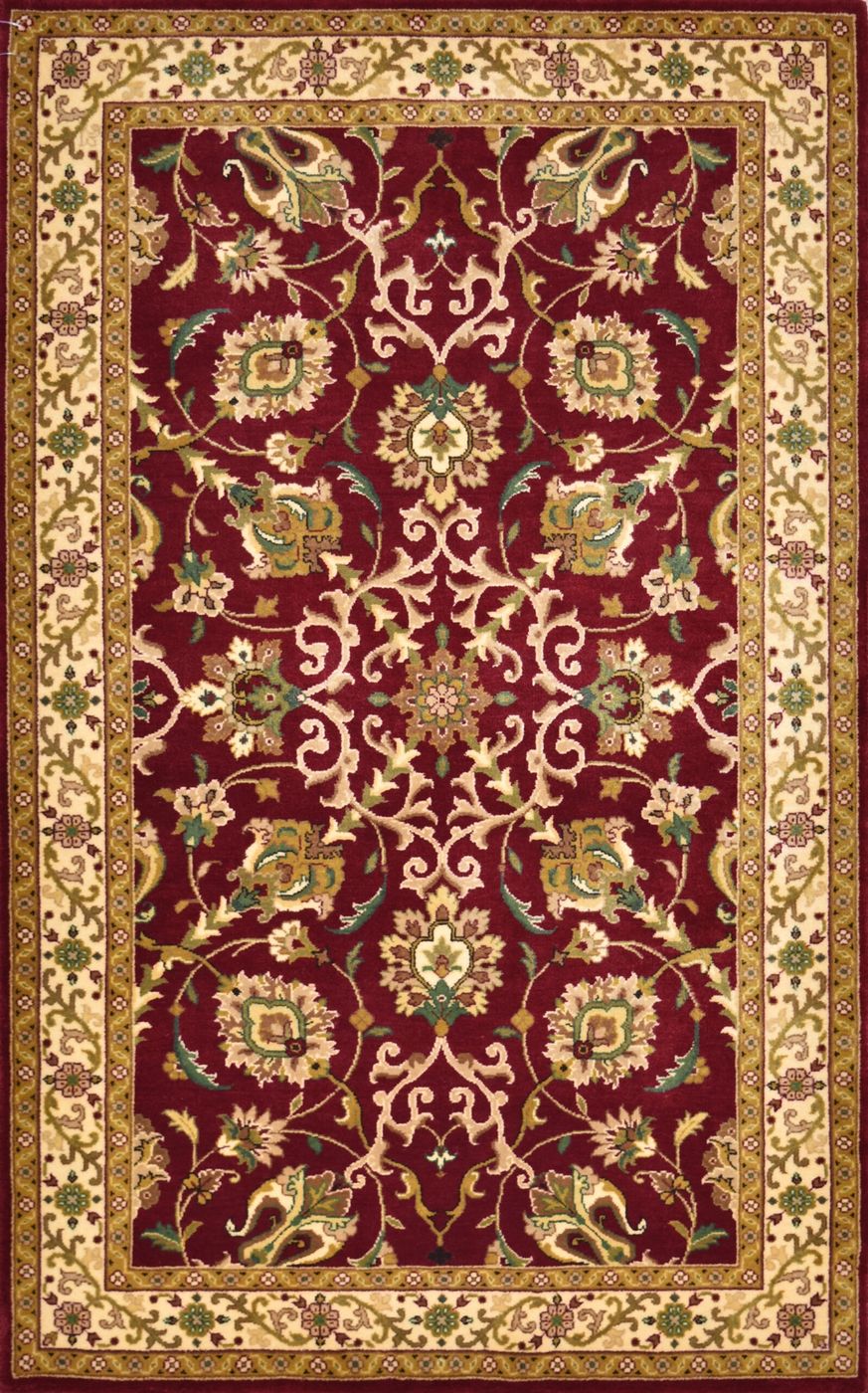 Mehran Semnan Burgundy/Gold, 3′1″ × 4′11″
