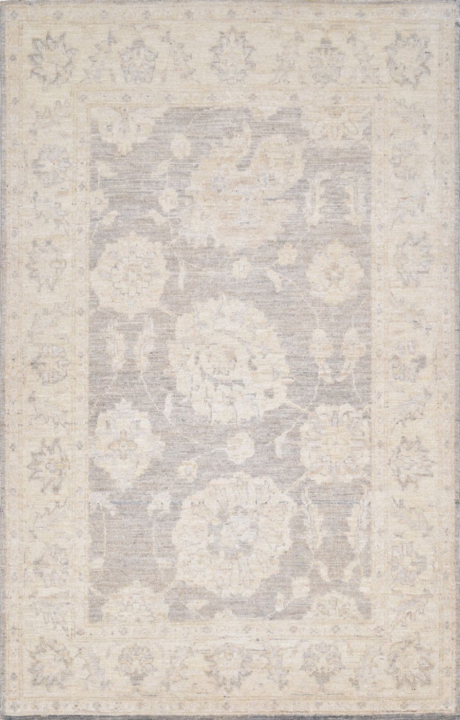 Peshawar Oushak Grey/Beige, 3′5″ × 5′5″