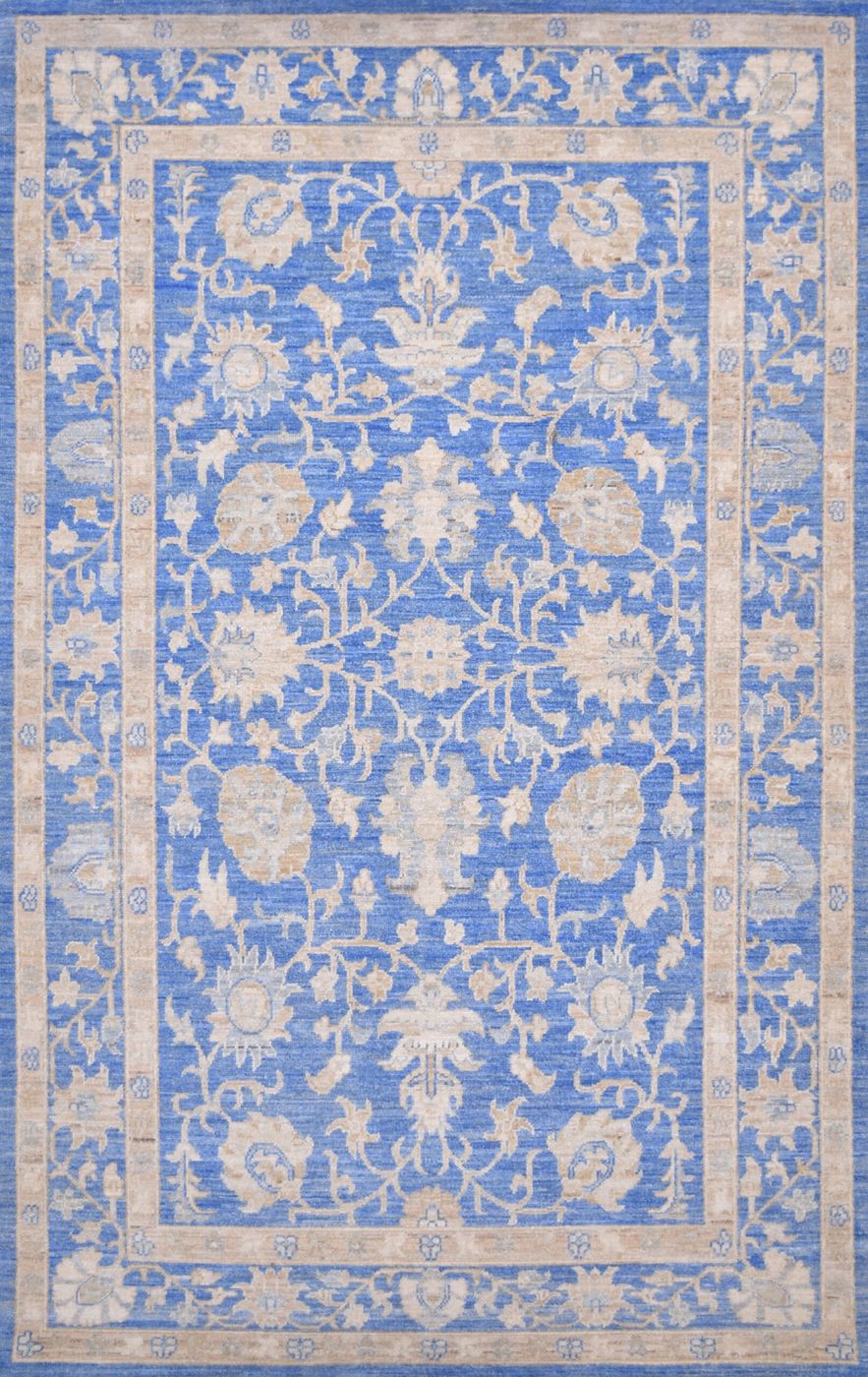 Peshawar S.Blue, 4′1″ × 6′5″