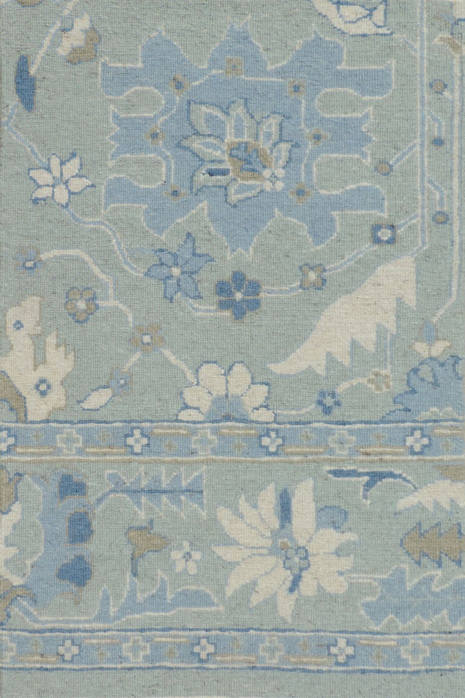 India rug, Blue, 9′0″ × 12′1″
