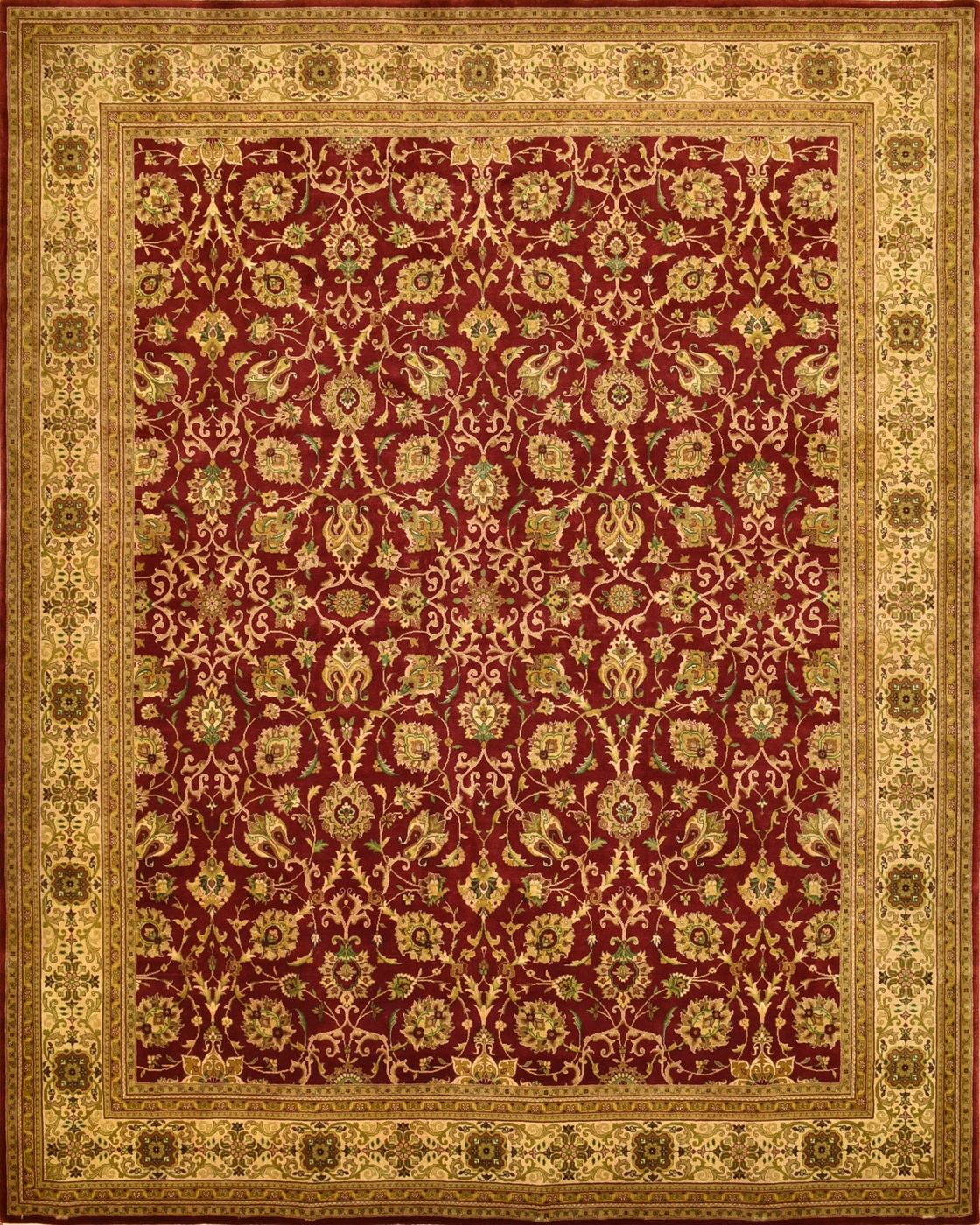 Semnan Burgundy / Gold, 2′6″ × 8′0″