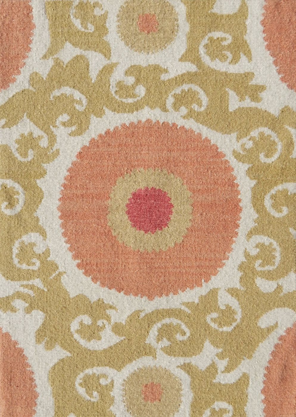 India rug, Beige / Blue, 8′0″ × 10′0″