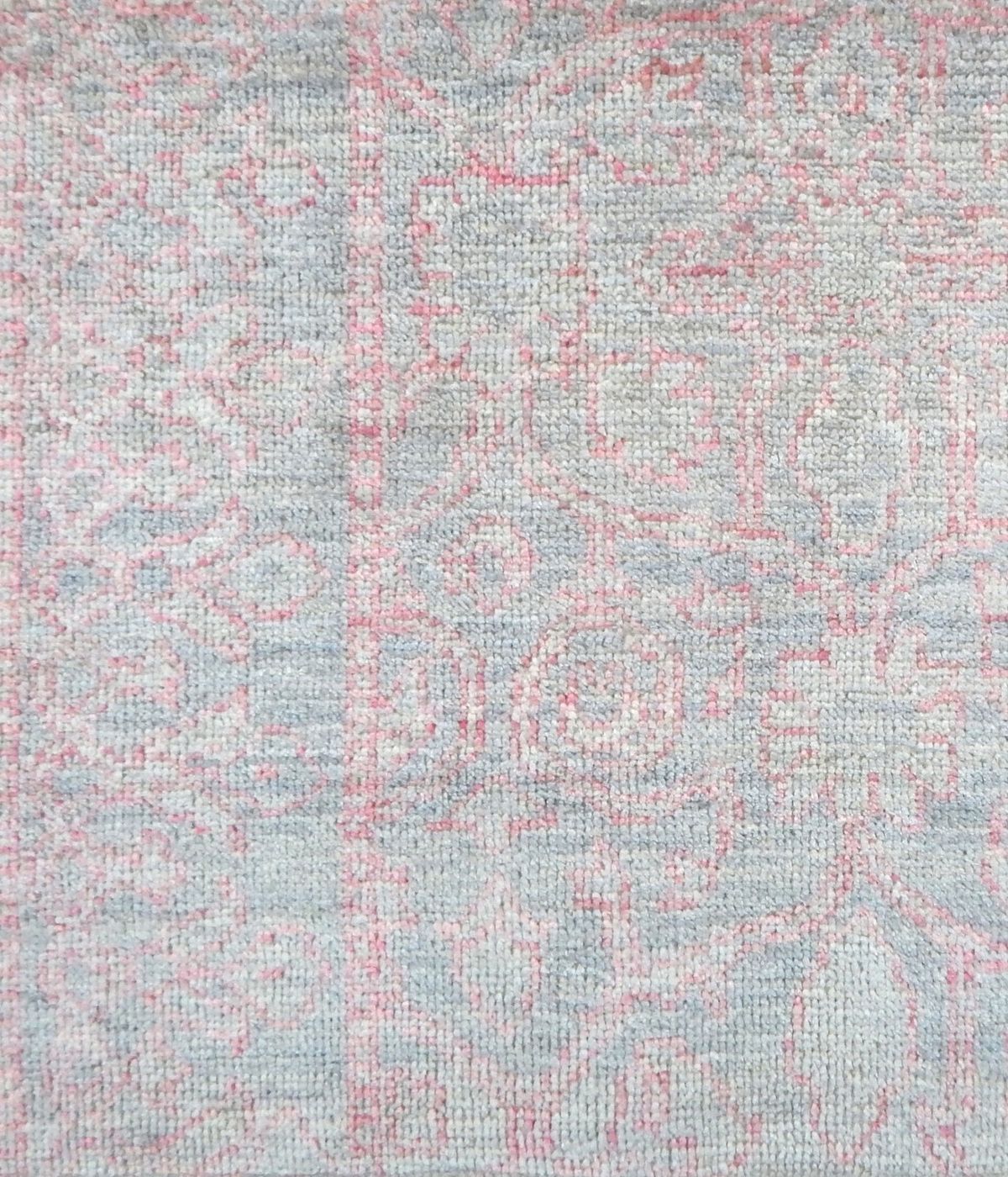 Pakistan rug, Grey / Blush, 9′1″ × 11′10″