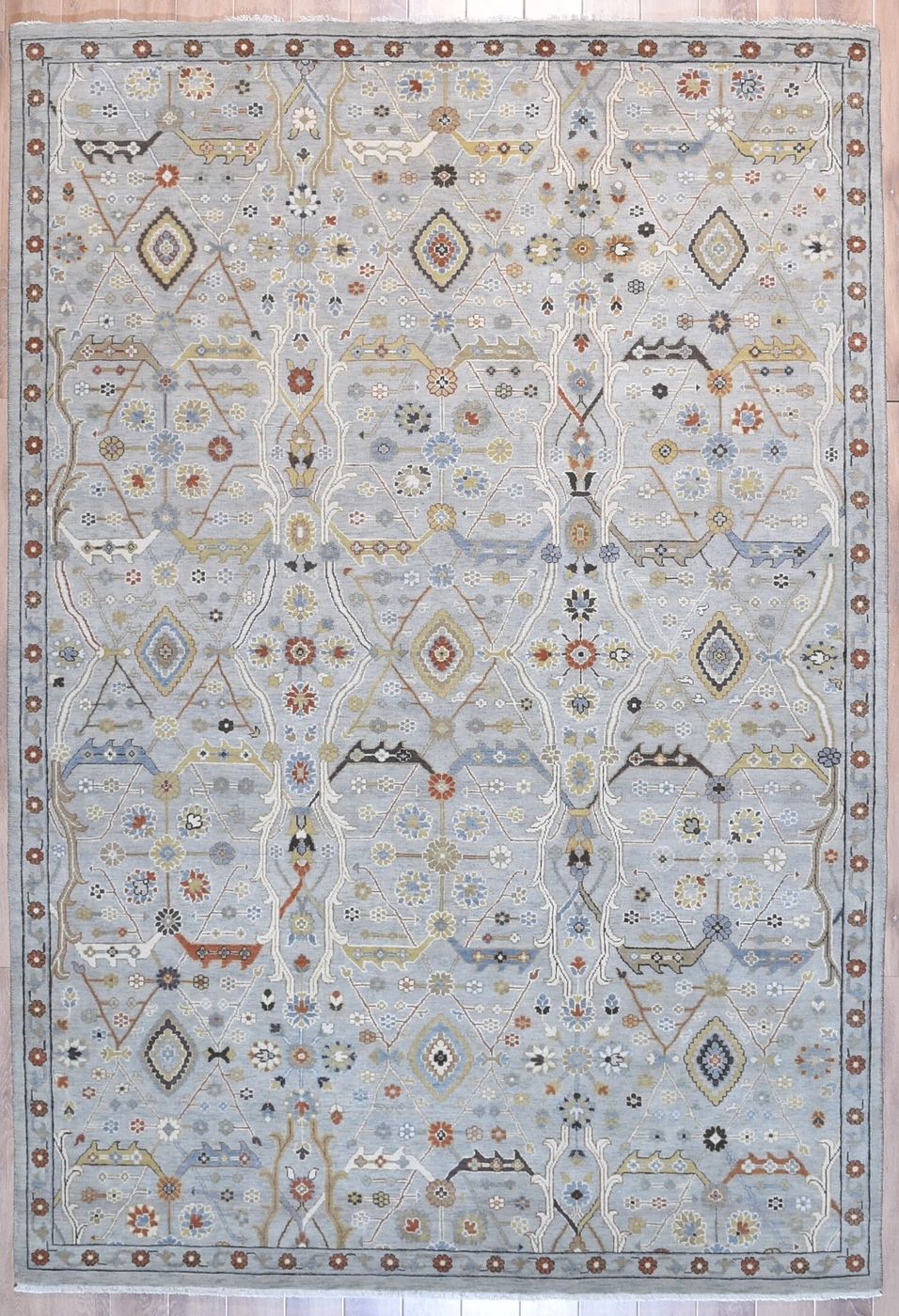 Caspian CAS729L Blue/Ivory, 6′1″ × 9′0″
