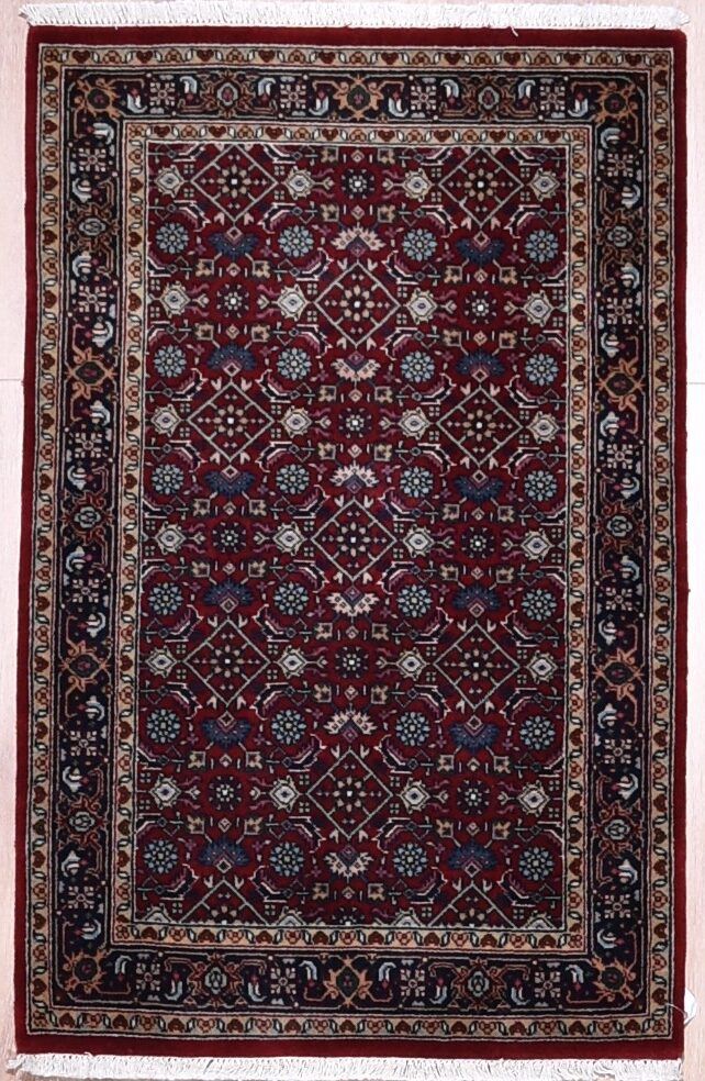 Herati Red/Navy, 2′7″ × 4′0″