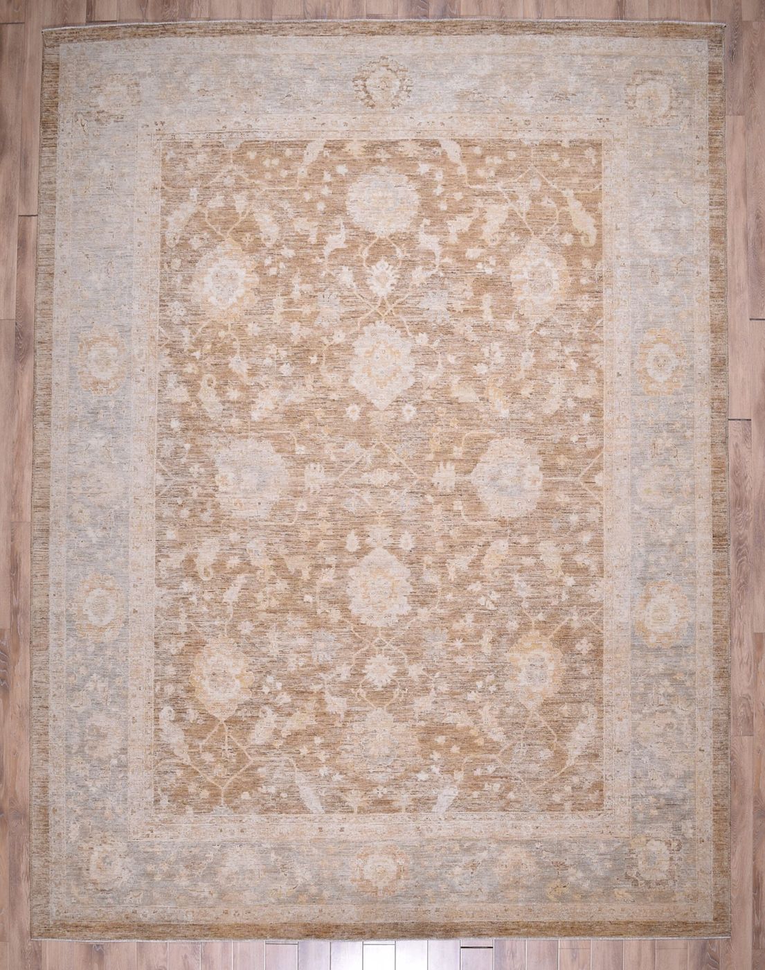 Peshawar Camel/Silver, 8′10″ × 11′8″