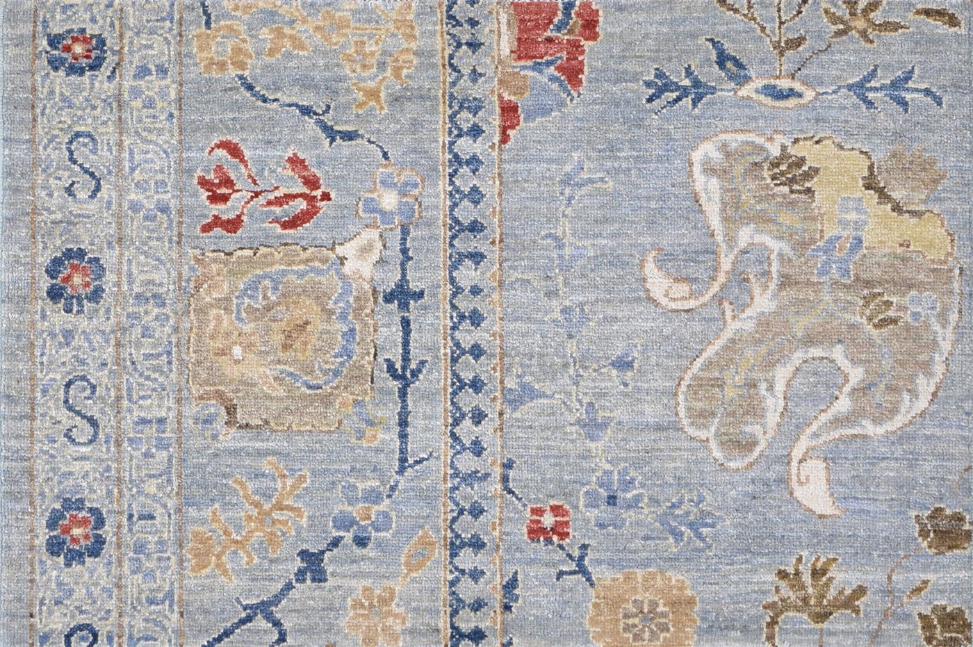 Pakistan rug, L.Blue, 2′6″ × 10′1″