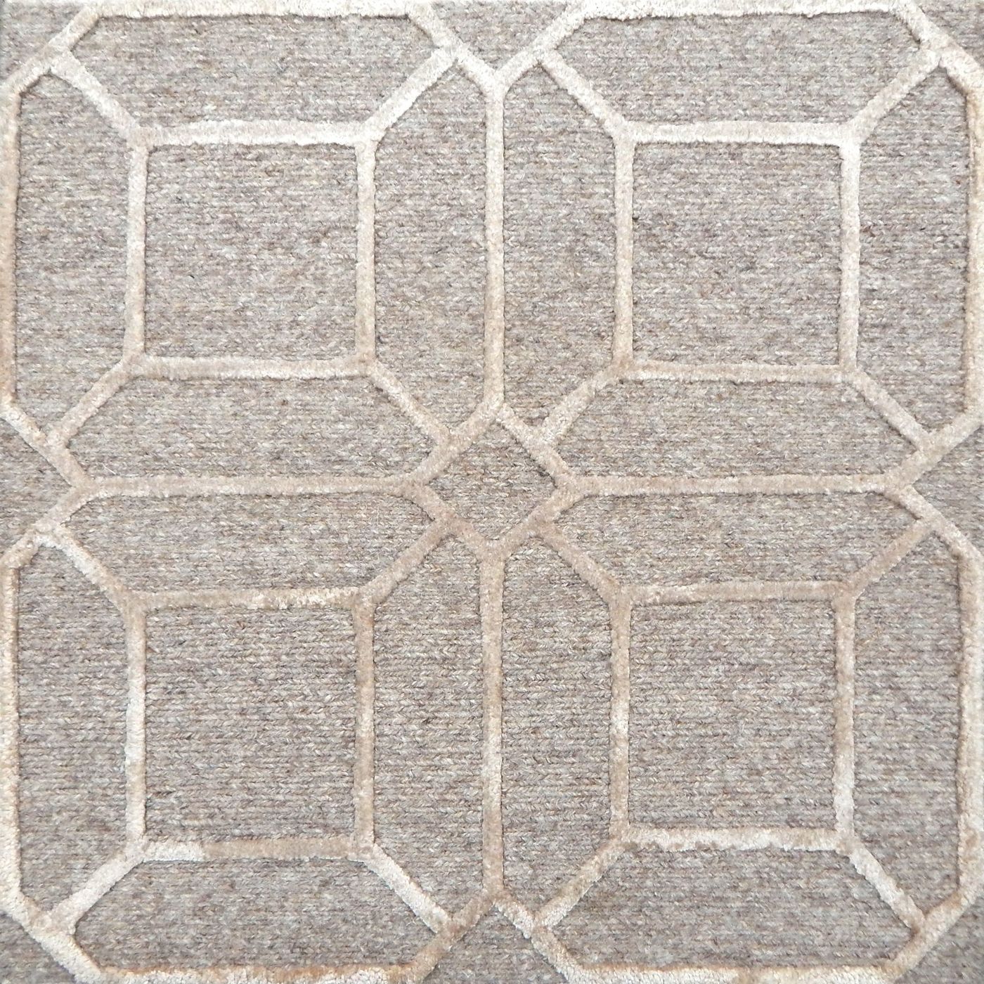 India rug, Beige / Beige, 8′11″ × 12′0″