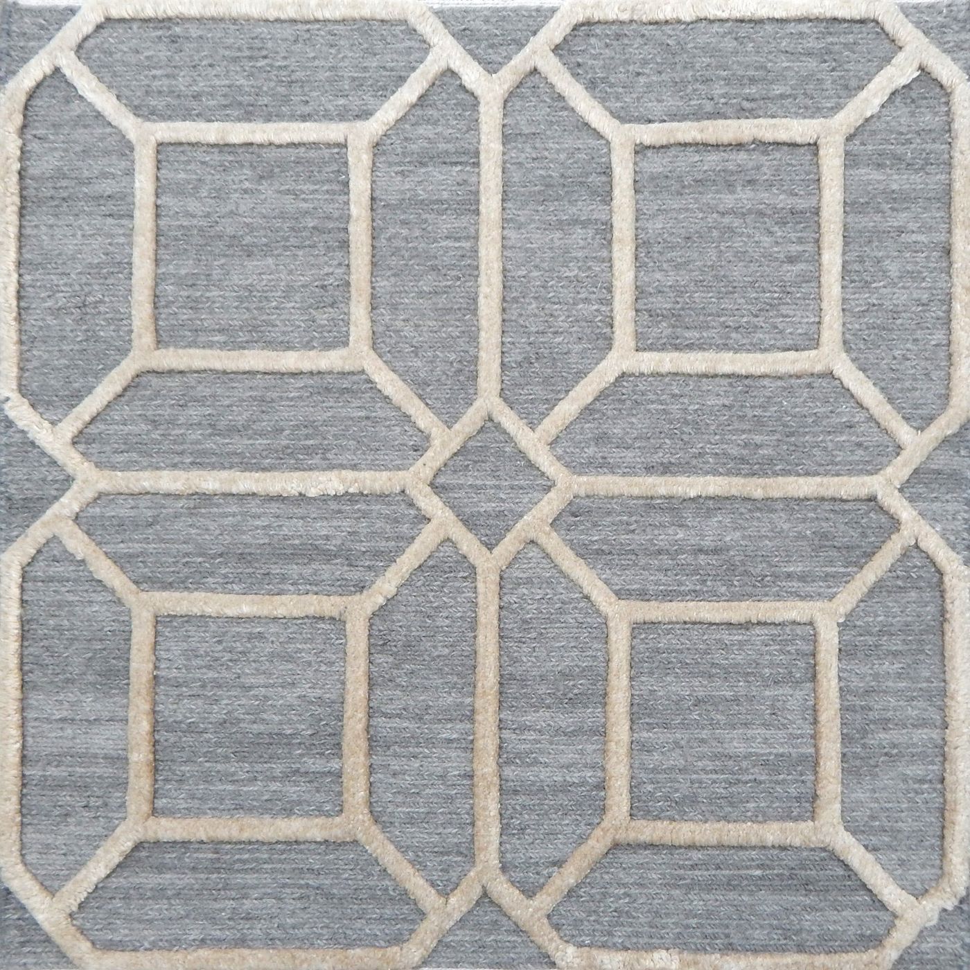 India rug, Grey / Beige, 8′0″ × 10′1″