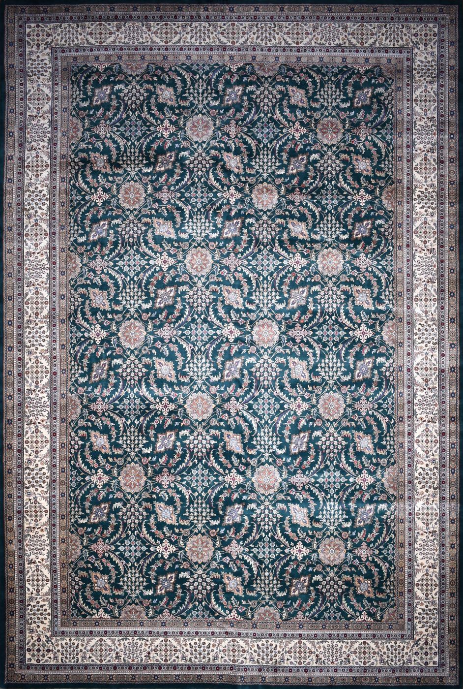 Tabriz Shabaaz D.Green & Ivory, 12′2″ × 18′4″