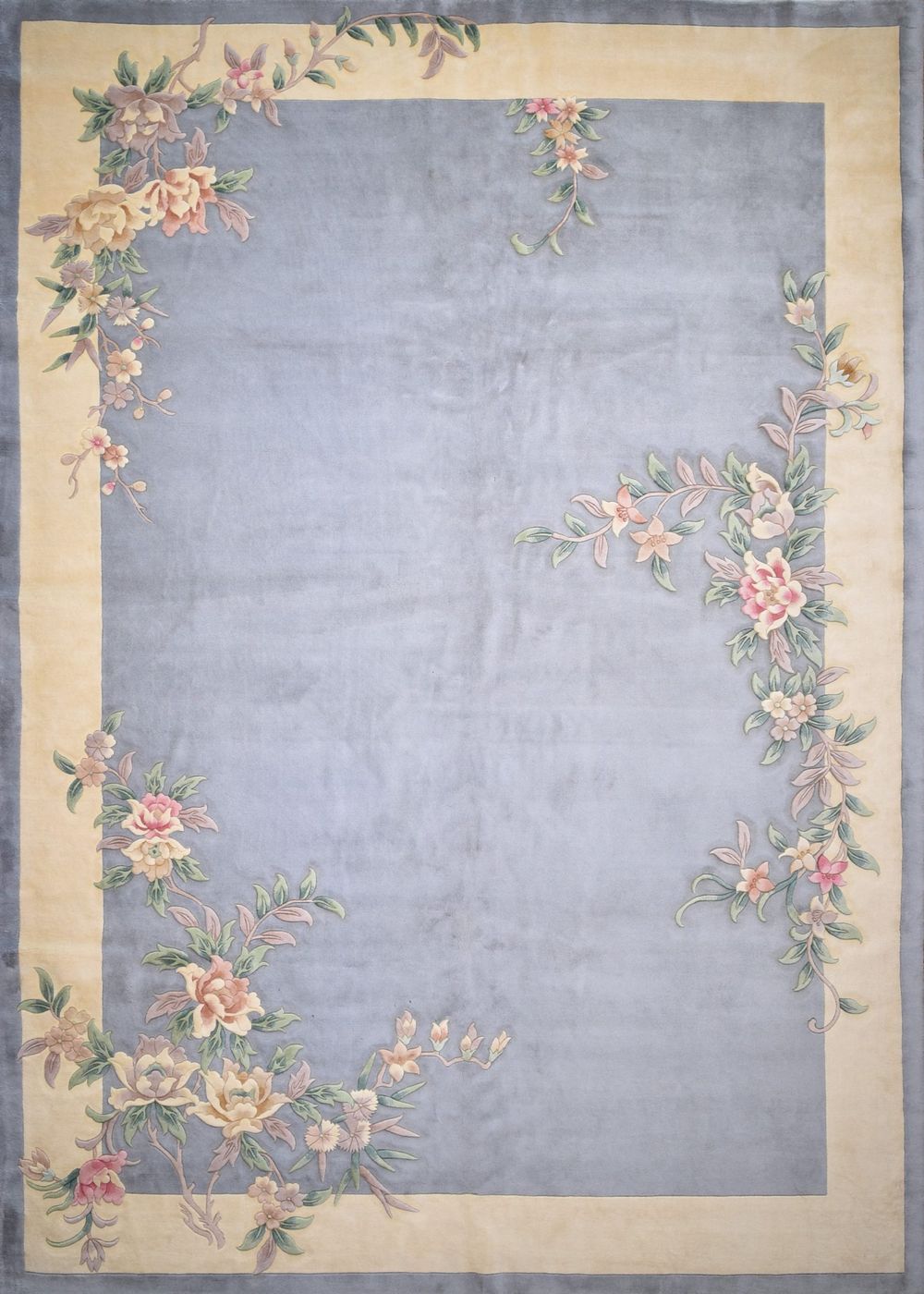 Floral Grey, 9′9″ × 13′9″