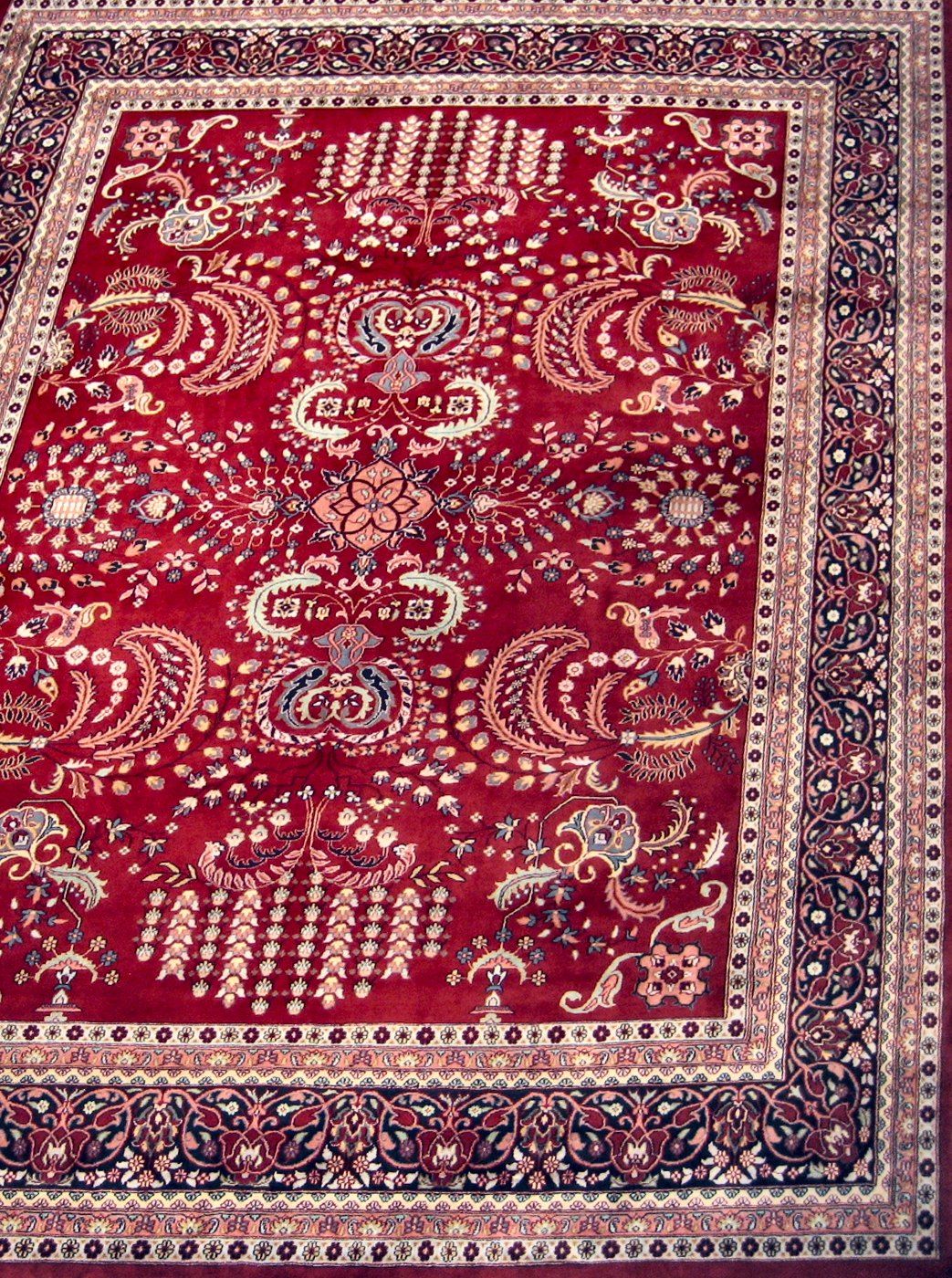 Sarouk Burgundy, 9′6″ × 12′9″