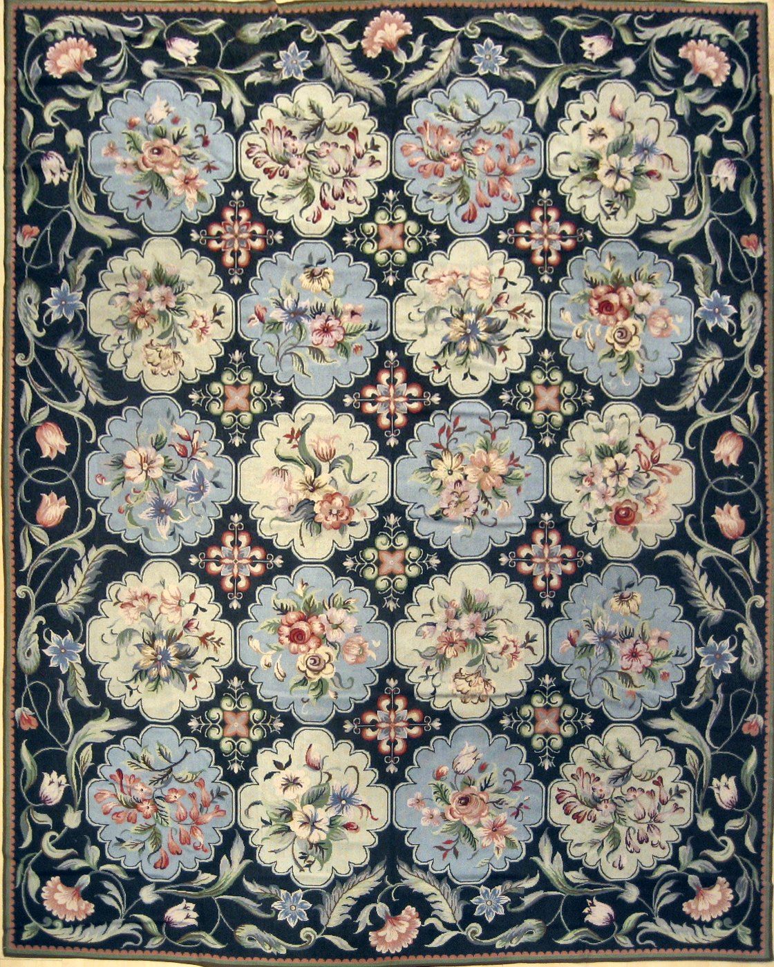 Floral D.Green, 8′0″ × 10′0″