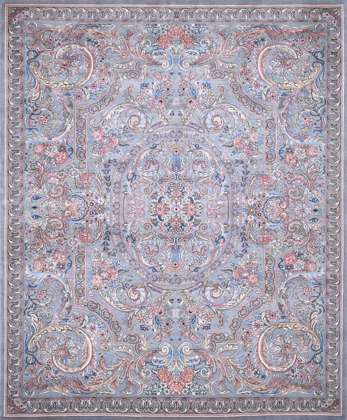 Aubusson Taranium Green, 8′2″ × 10′1″