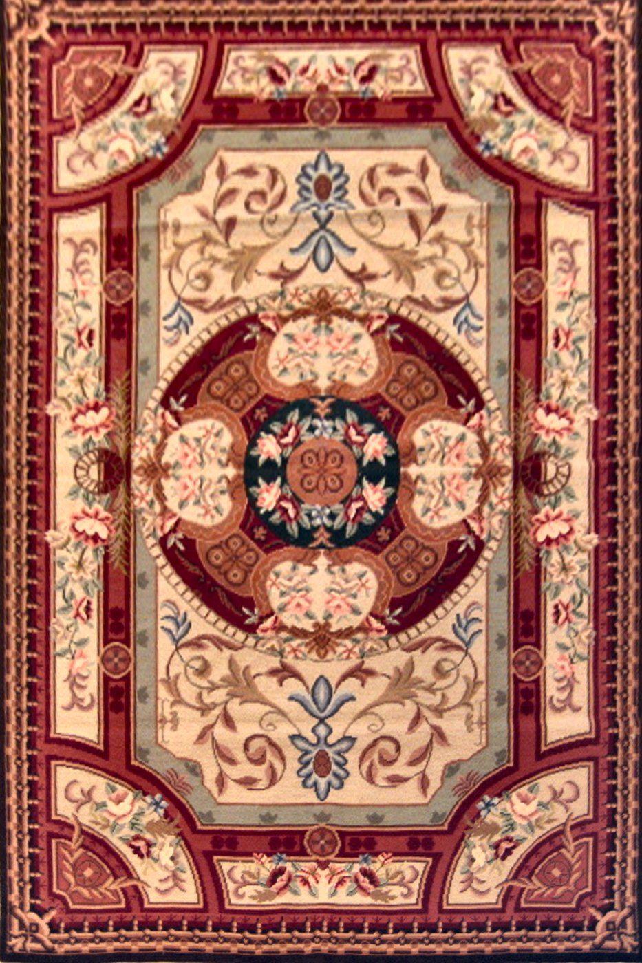 Aubusson Red, 4′0″ × 6′0″