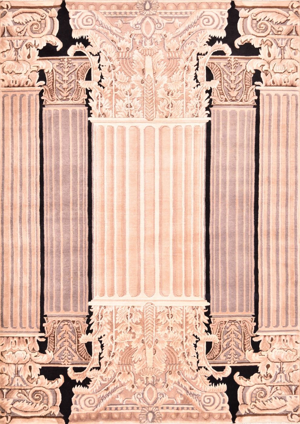 Columns Beige, 6′1″ × 8′8″
