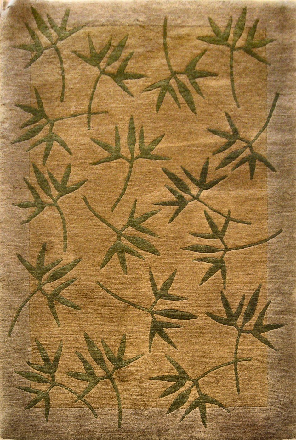 Nepal rug, Olive, 4′1″ × 6′1″