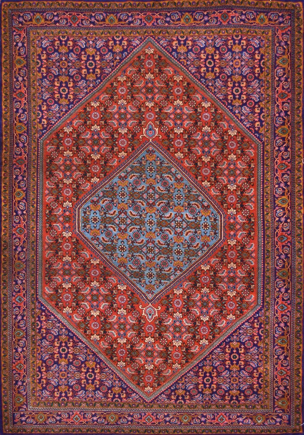 Persian Bijar Red, 3′10″ × 5′5″