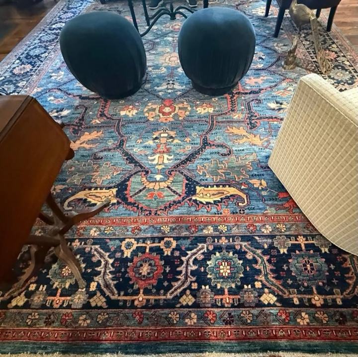 Install of this beautiful rug from our Afghan collection.