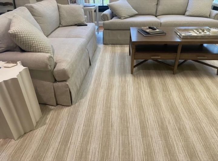 Install of 100% Wool Laguna rug.