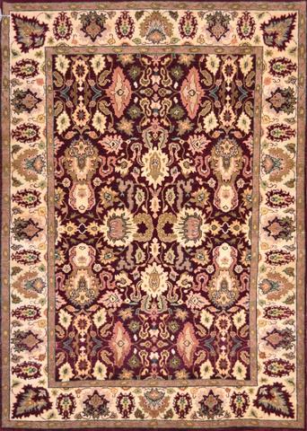 Agra Burgundy, 4′1″ × 5′8″
