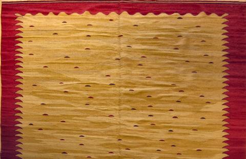 China rug, Gold, 5′6″ × 8′6″