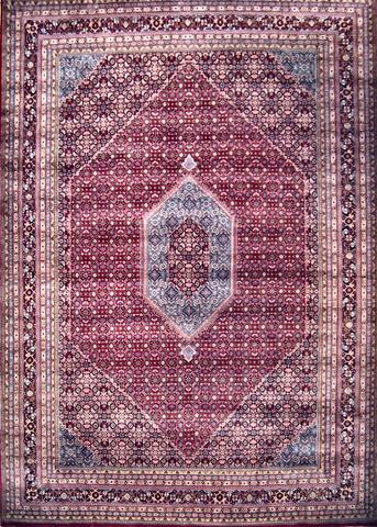 Bijar Red / Navy, 10′2″ × 14′3″
