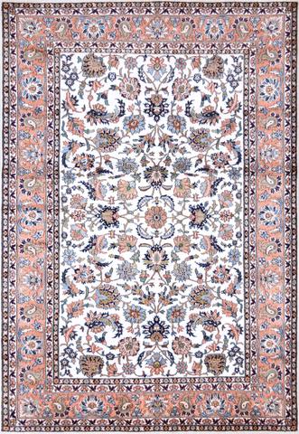 Srinagar Qum Ivory, 4′1″ × 6′1″