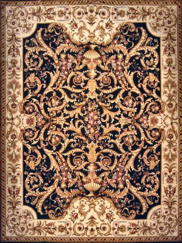 Aubusson Black, 9′0″ × 12′0″