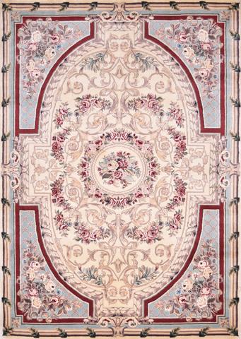 Versaille Aubusson Beige, 5′0″ × 7′0″