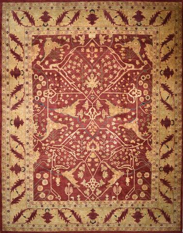 Oushak MV28 Brick, 11′10″ × 15′3″