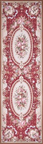 Aubusson ANZP-32A Red, 2′6″ × 8′0″