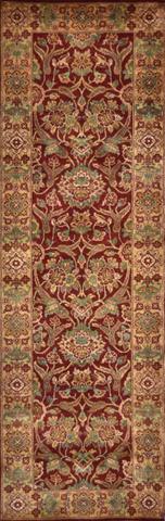 Rajput Agra Red/Gold, 2′6″ × 8′1″