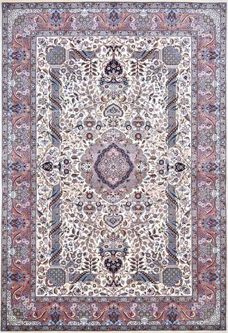 Tabriz Ivory & Rose W & S, 6′1″ × 9′1″
