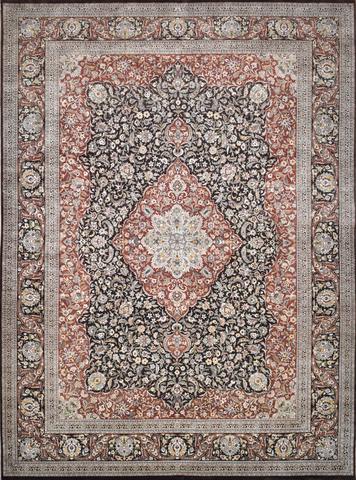 Mohtasam Brown & Rust, 8′11″ × 12′2″