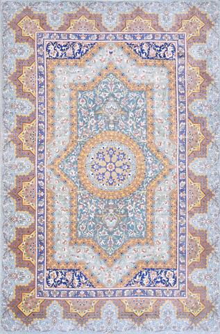 Persian Qum Green, 2′6″ × 3′10″