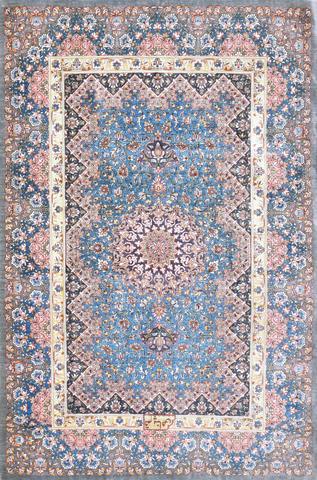Persian Qum Green, 2′6″ × 3′10″